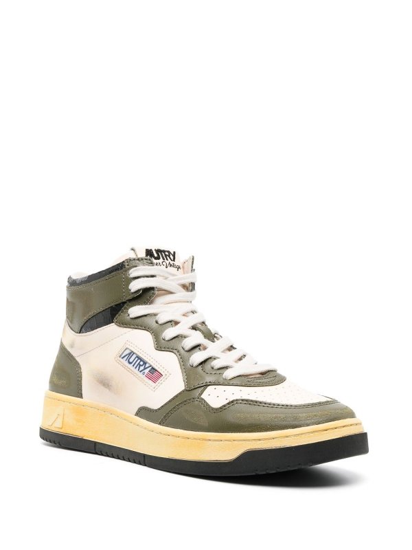 The Best Shops AUTRY: trainers - Super vintage mid leather sneakers