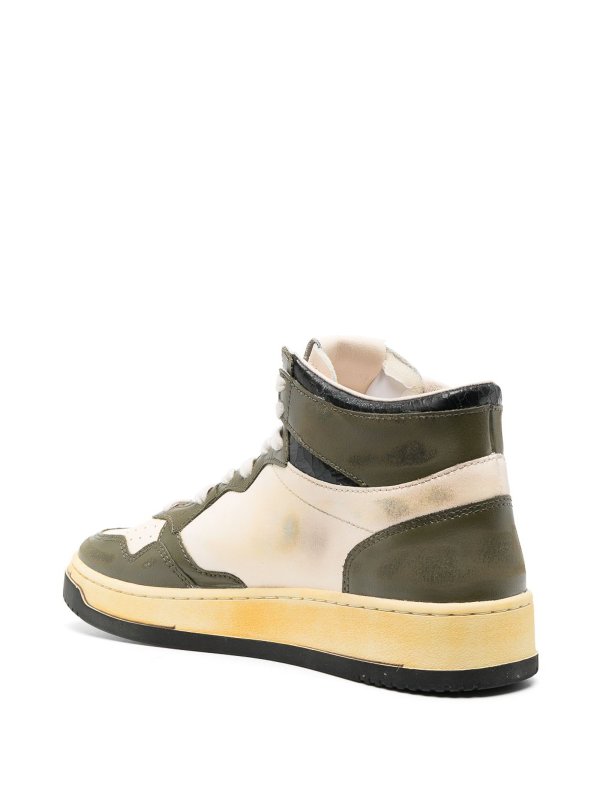 Super vintage mid leather sneakers shop online: AUTRY