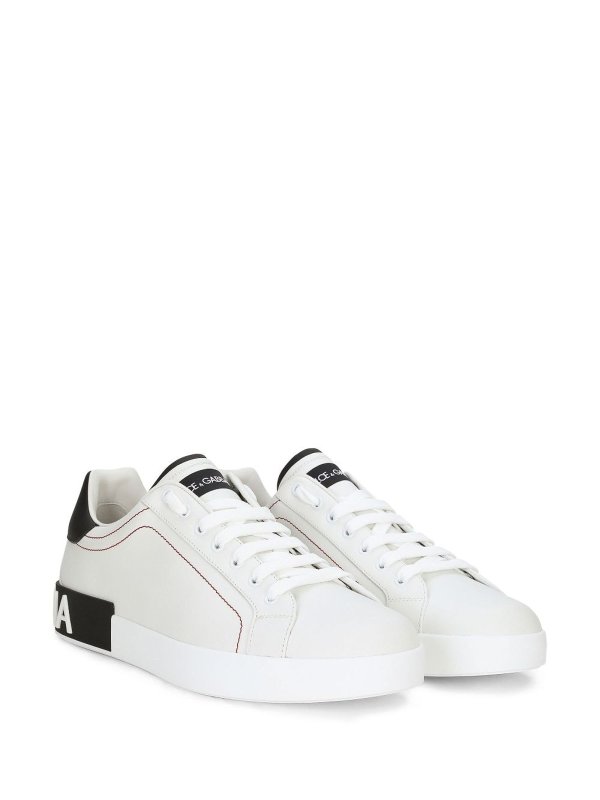 The Best Shops DOLCE & GABBANA: trainers - Portofino leather sneakers