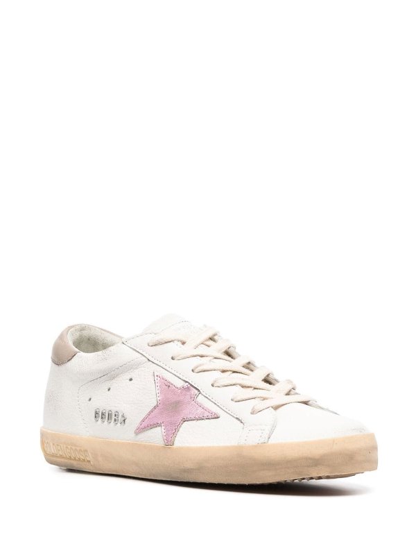 GOLDEN GOOSE: trainers online - Super-star leather sneakers