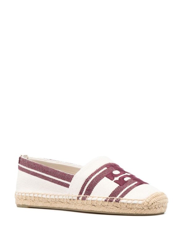 TORY BURCH: espadrilles online - Logo cotton espadrilles