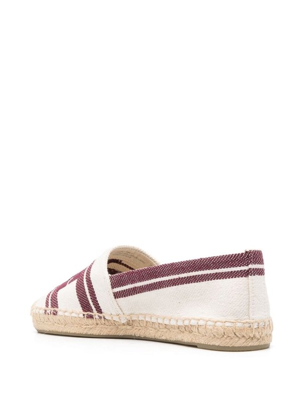 Logo cotton espadrilles shop online: TORY BURCH