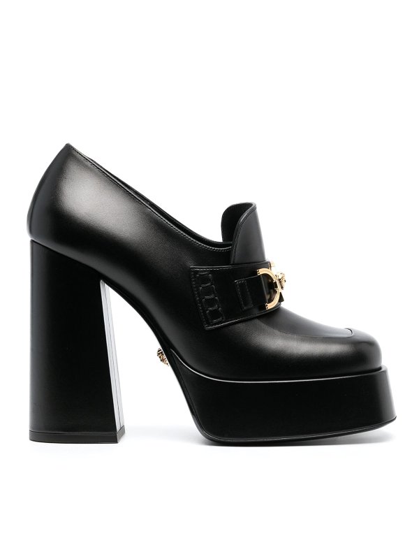 VERSACE: Mocasines y Zapatillas - Mocasines - Negro