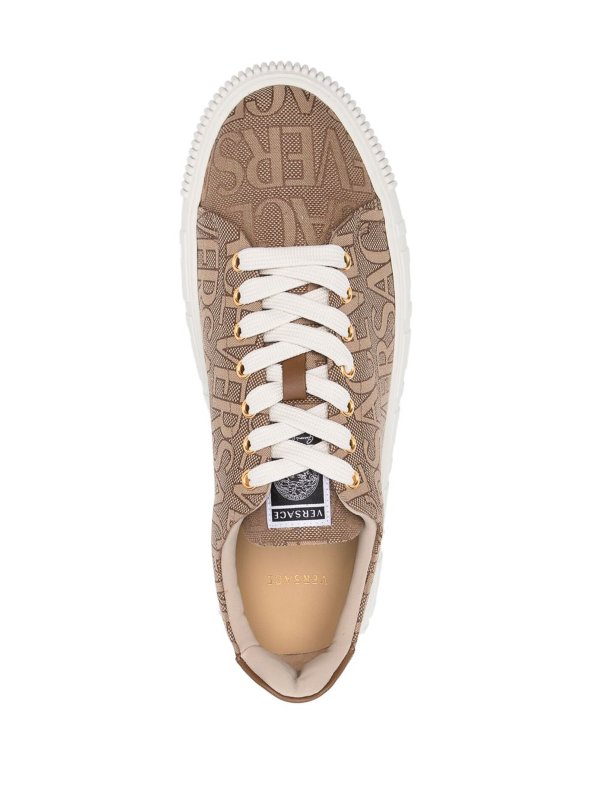 VERSACE: Chaussures de sport online - Baskets - Beige