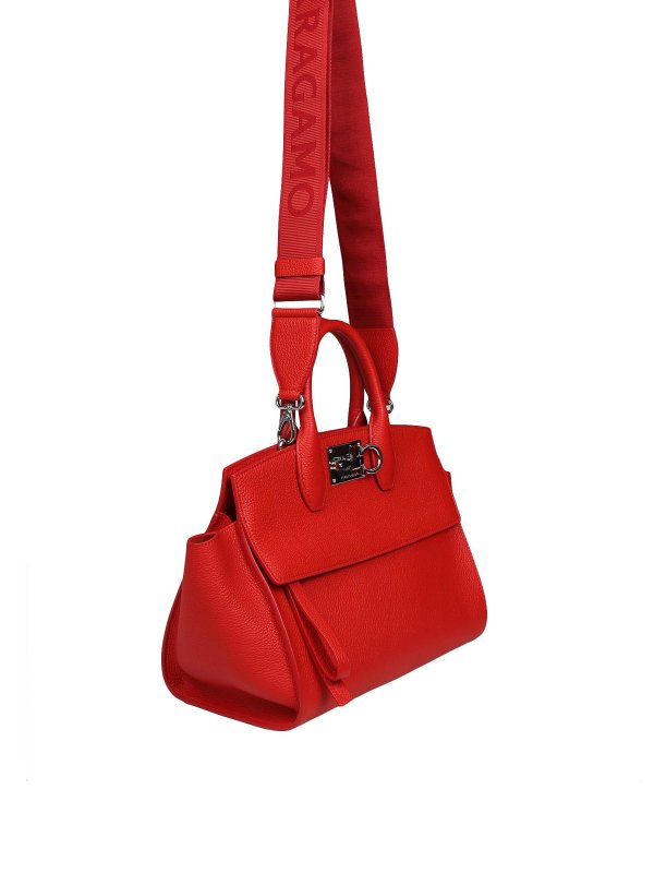 SALVATORE FERRAGAMO: トートバッグ online - トートバッグ - 赤