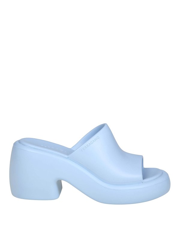 SALVATORE FERRAGAMO: サンダル - サンダル - ブルー