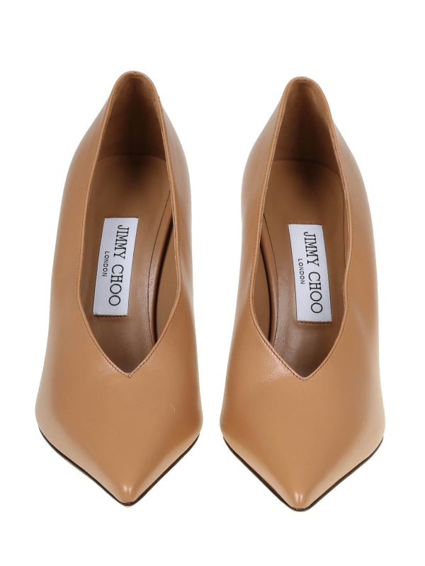 The Best Shops JIMMY CHOO: court shoes - Jimmy choo pump in biscuit color leather