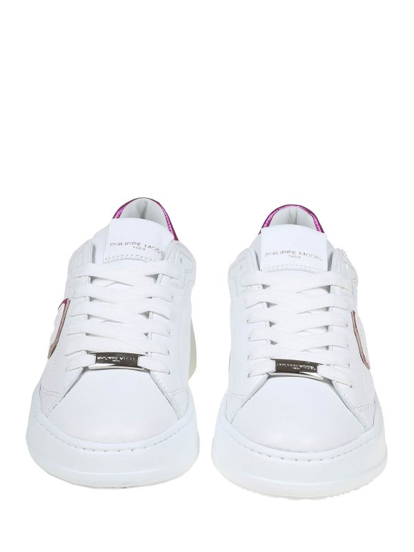 The Best Shops PHILIPPE MODEL: trainers - tres temple low in white and fuchsia leather