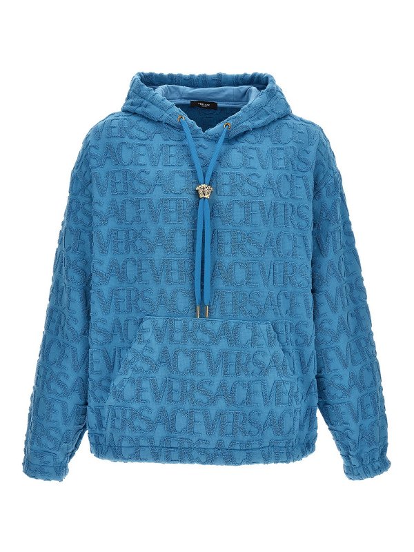 VERSACE: Sweatshirts und Pullover - Sweatshirt - Hellblau