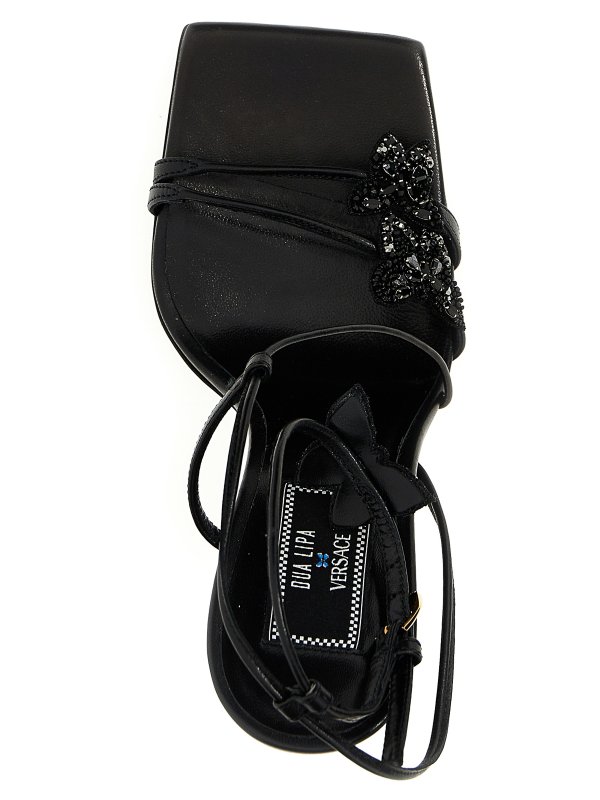 The Best Shops VERSACE: sandals - La vacanza crystal and butterfly sandals