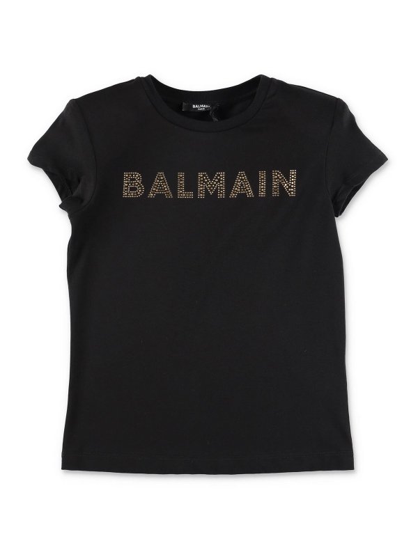 Balmain: Camisetas - Camiseta - Negro