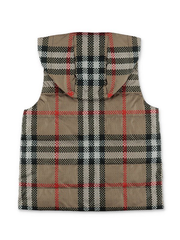 BURBERRY: Kurze Daunenjacken online - Weste - Schwarz