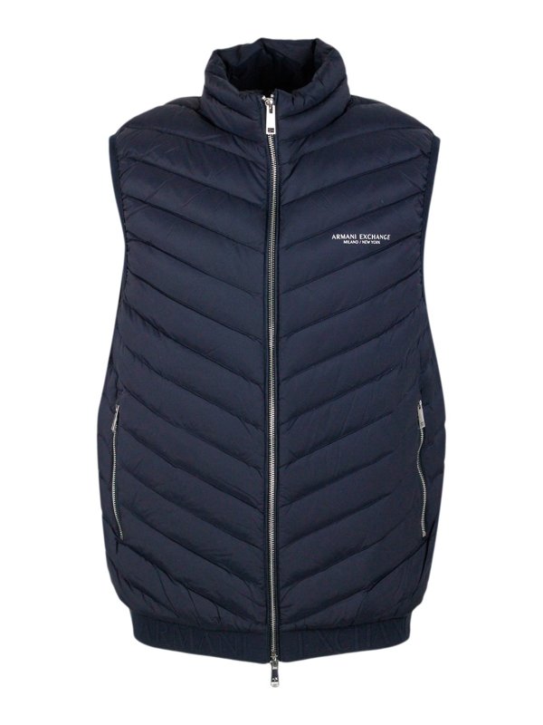 ARMANI EXCHANGE: vests - Armani exchange jackets blue