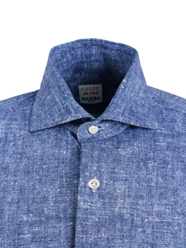 Barba napoli shirts Light Wash shop online: BARBA