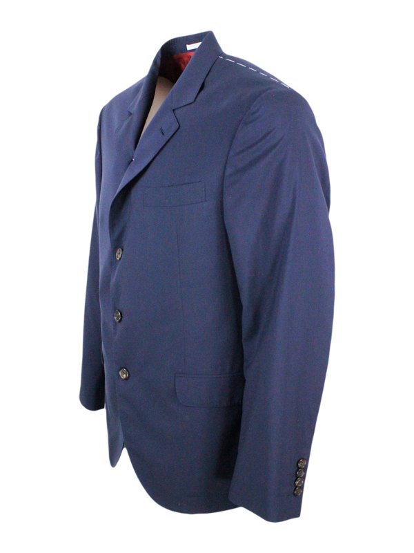 BRUNELLO CUCINELLI: blazers online - Brunello cucinelli jackets blue