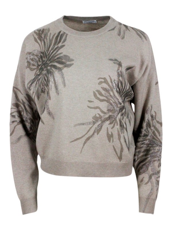 BRUNELLO CUCINELLI: クルーネック - クルーネック - ブラウン