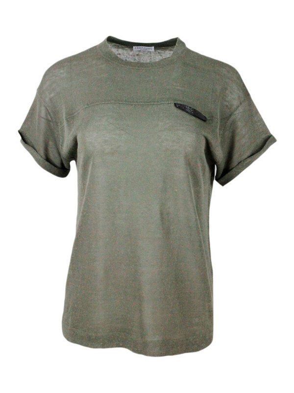 BRUNELLO CUCINELLI: クルーネック - クルーネック - ライトベージュ