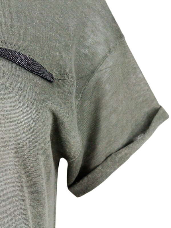 クルーネック - ライトベージュ shop online: BRUNELLO CUCINELLI