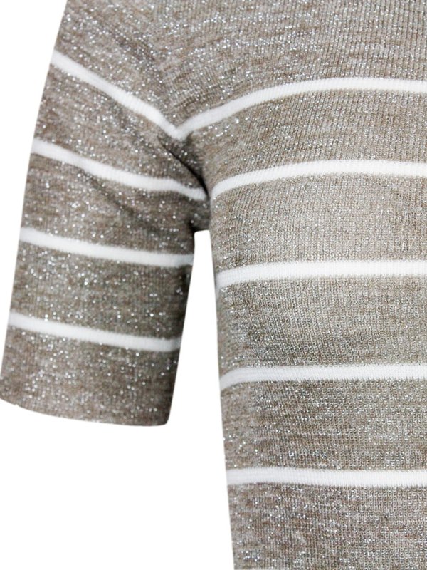 Pull Col Rond - Beige shop online: BRUNELLO CUCINELLI