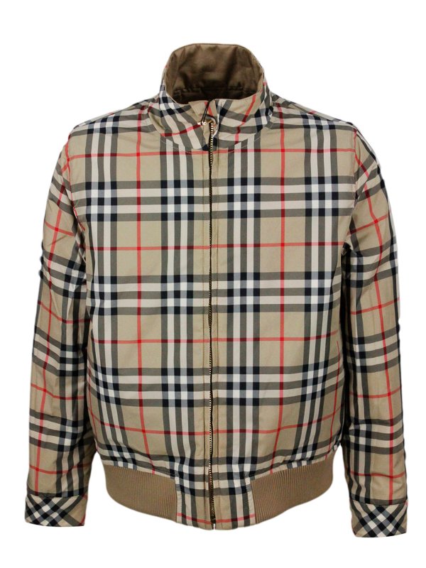 Burberry jackets beige shop online: BURBERRY
