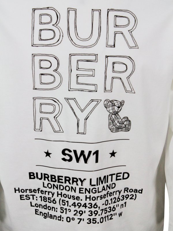 BURBERRY: Tシャツ online - Tシャツ - 白