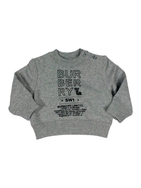 BURBERRY: Sweatshirts & Sweaters - Burberry sweaters grey
