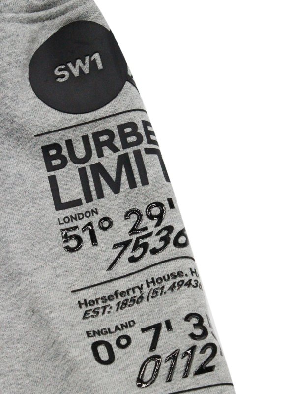 BURBERRY: tracksuit bottoms online - Burberry trousers grey