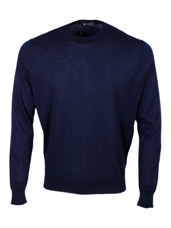 COLOMBO: crew necks - Colombo sweaters blue