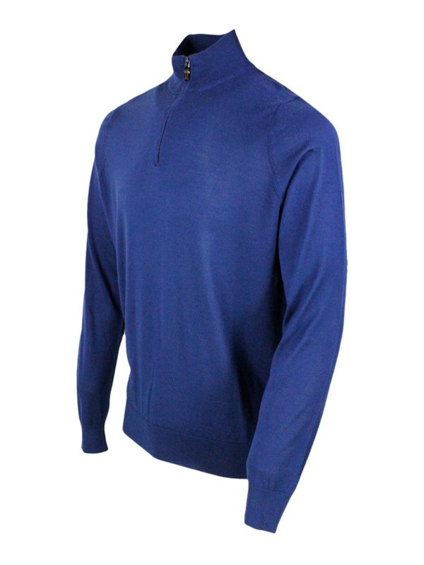 COLOMBO: crew necks online - Colombo sweaters blue