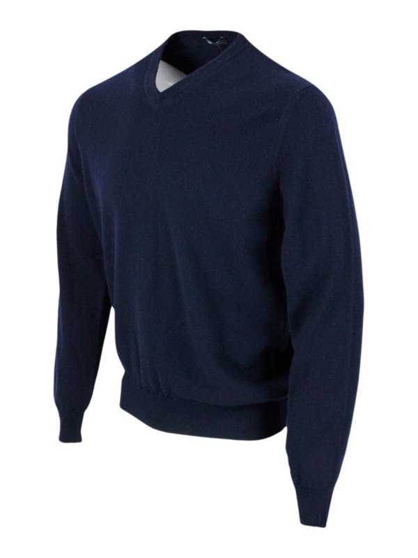 COLOMBO: クルーネック online - クルーネック - ブルー