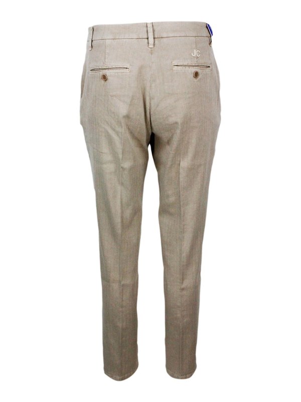 The Best Shops JACOB COHEN: casual jackets - Jacob cohen trousers beige