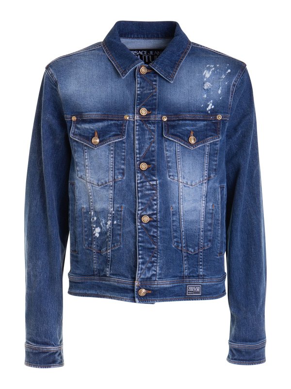 Versace Jeans Couture: denim jacket - Jacket