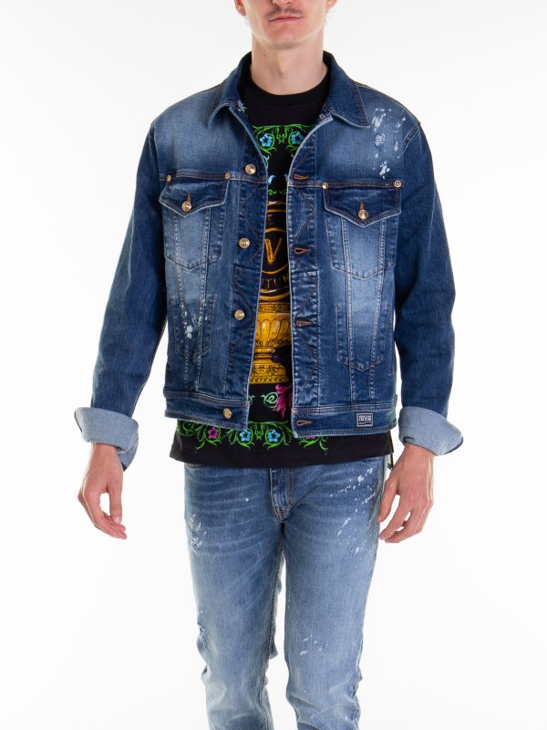 The Best Shops Versace Jeans Couture: denim jacket - Jacket