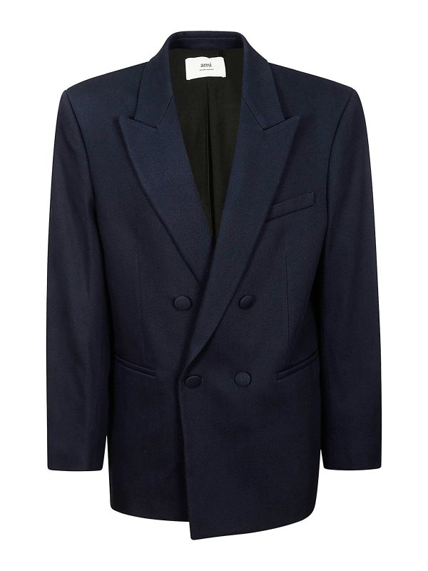 AMI PARIS: blazers - Double breasted jacket