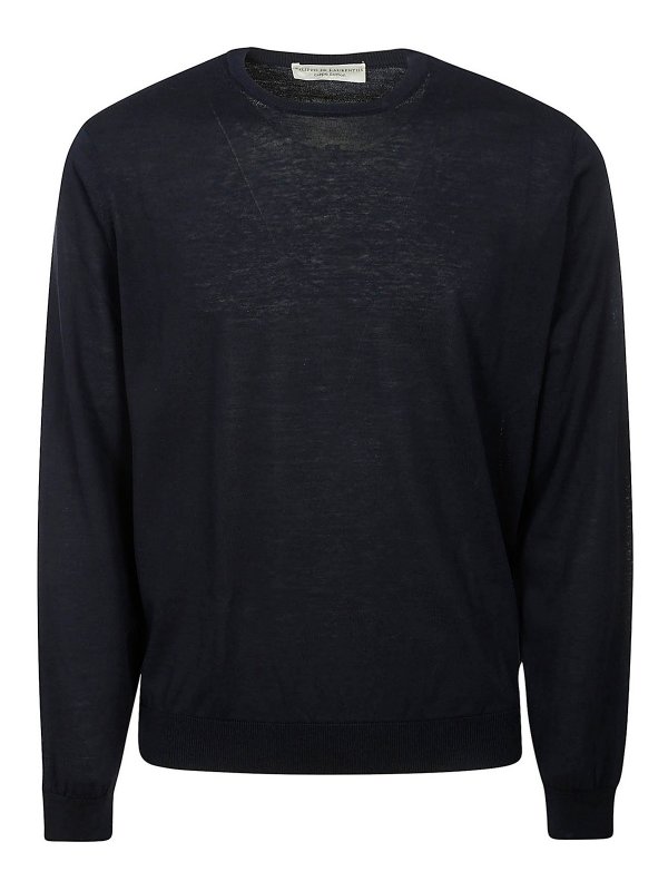 FILIPPO DE LAURENTIIS: Pull col rond - Pull Col Rond - Bleu Foncé