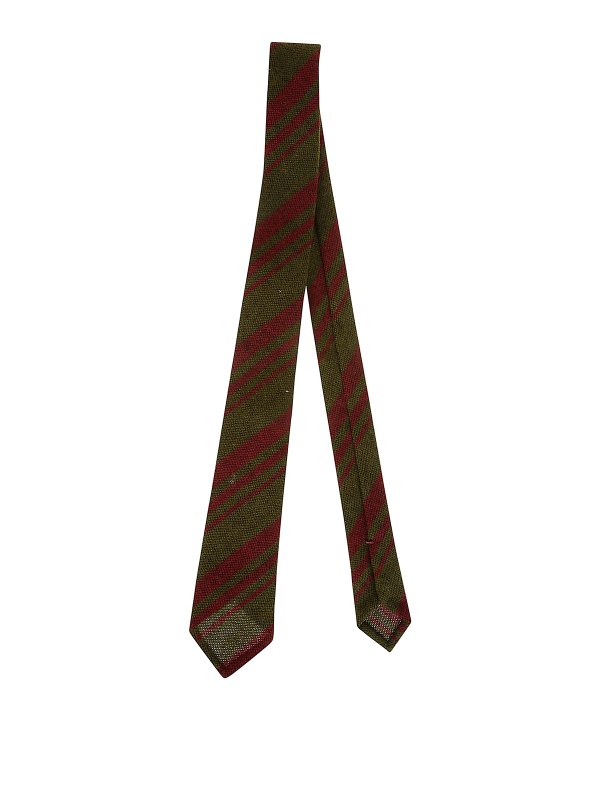 PETRONIUS: ネクタイ＆蝶ネクタイ - ネクタイ - 緑