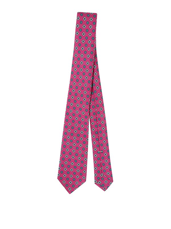 KITON: Corbatas y pajaritas - Corbata - Rosado Oscuro