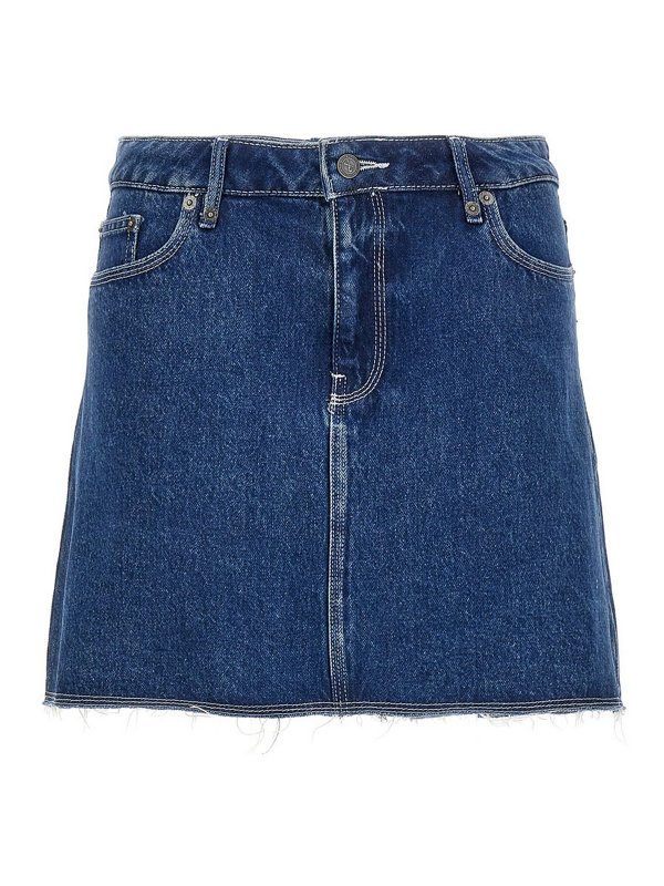 A.P.C.: mini skirts - moss miniskirt