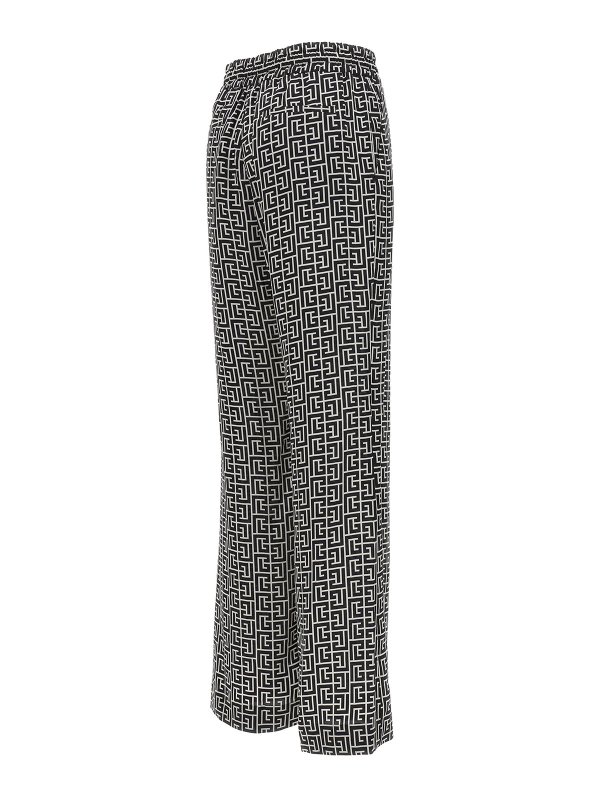 The Best Shops Balmain: casual trousers - Monogram cupro pants