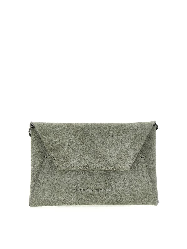 BRUNELLO CUCINELLI: クロスボディバッグ - クロスボディバッグ - グレー