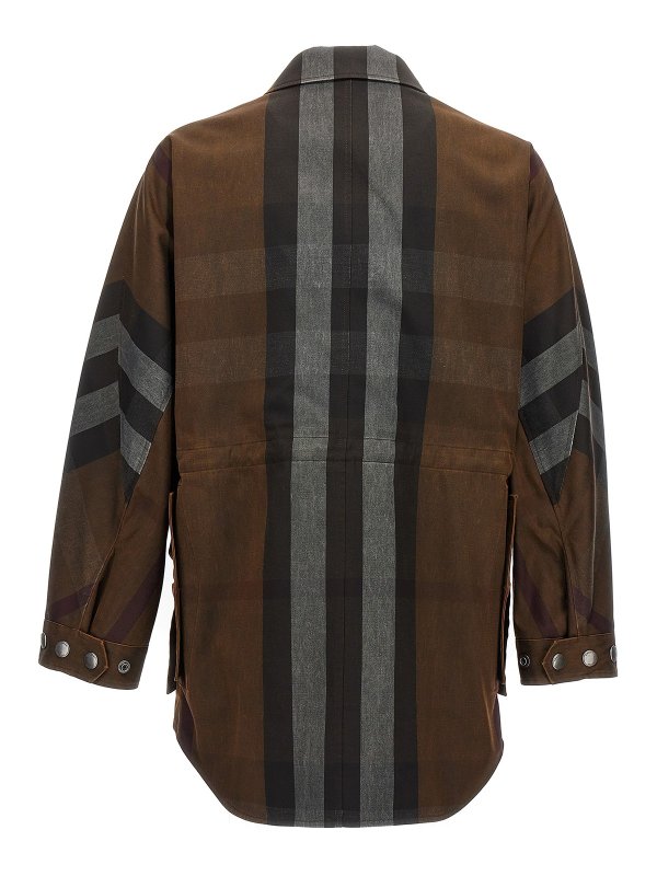 BURBERRY: casual jackets online - Burberry check field jacket