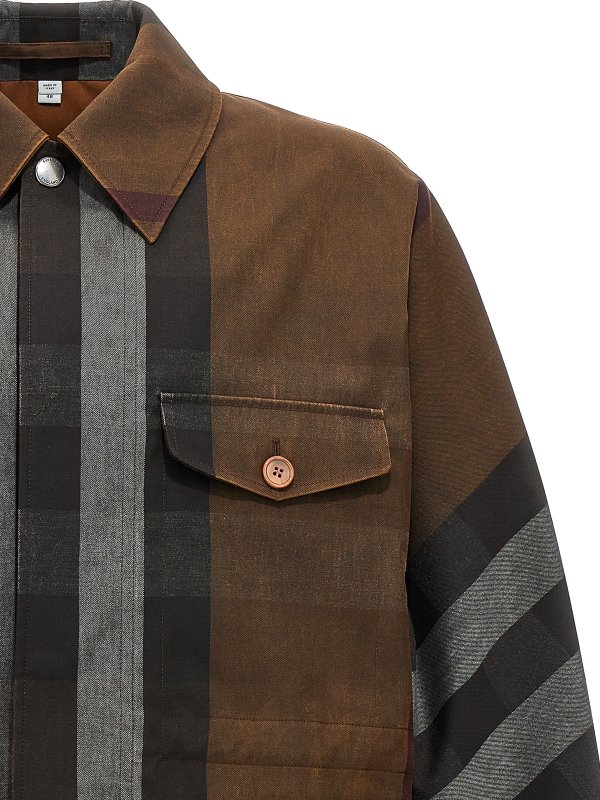 The Best Shops BURBERRY: casual jackets - Burberry check field jacket