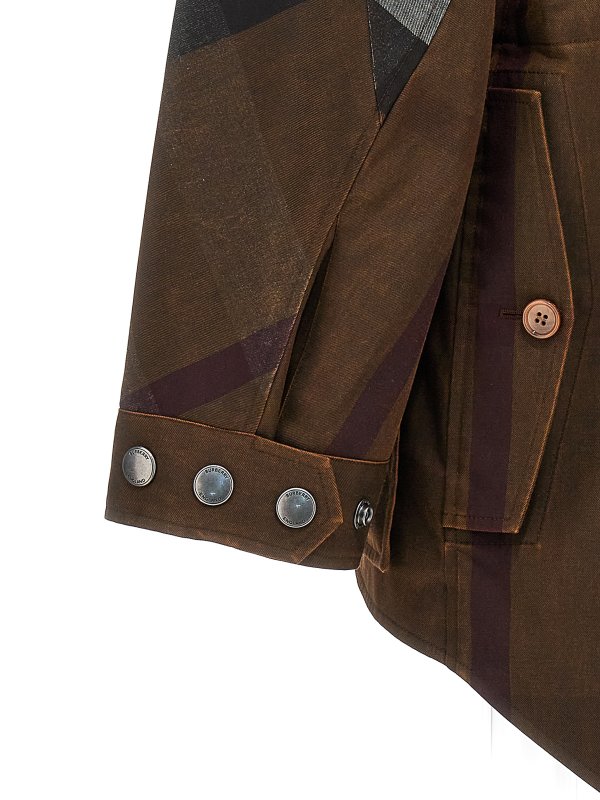 Burberry check field jacket shop online: BURBERRY