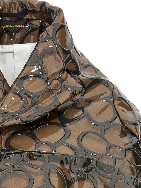 膝丈コート - グレー shop online: COMME DES GARCONS