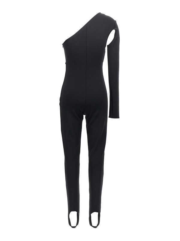 DAVID KOMA: jumpsuits online - Scuba cut out one-length bodysuit