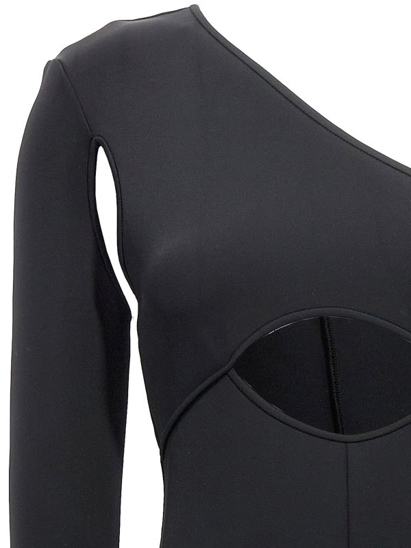 The Best Shops DAVID KOMA: jumpsuits - Scuba cut out one-length bodysuit