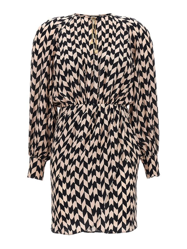 ELISABETTA FRANCHI: ニーレングスドレス - 膝丈/ミディスカート - 白