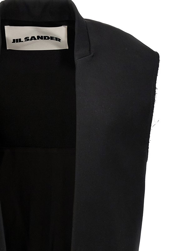 The Best Shops JIL SANDER: Westen - Weste - Schwarz