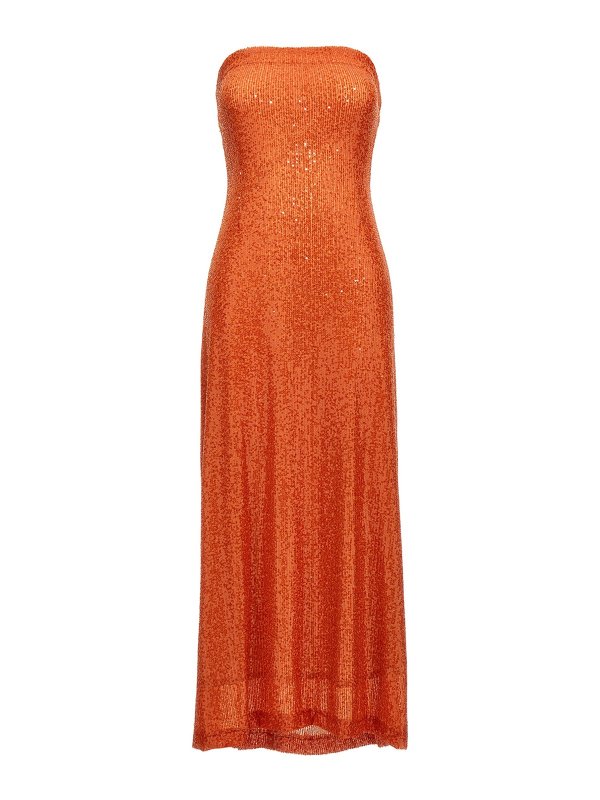LE TWINS: Abendkleider - Knielanges Kleid - Orange