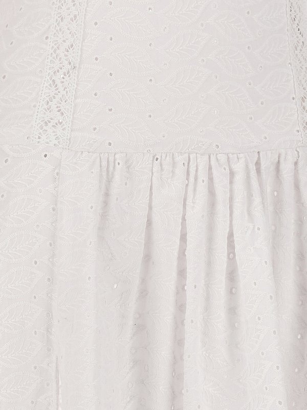 膝丈ドレス - 白 shop online: LE TWINS